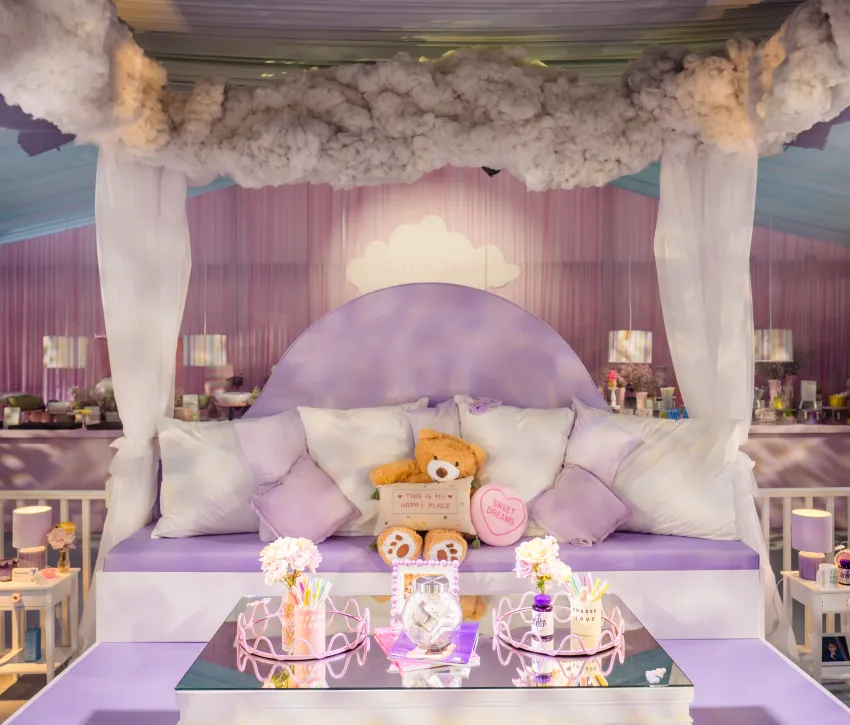 Slumber party bed