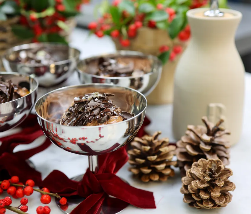 Christmas Gifting Rhubarb Events Chocolate olive oil mousse
