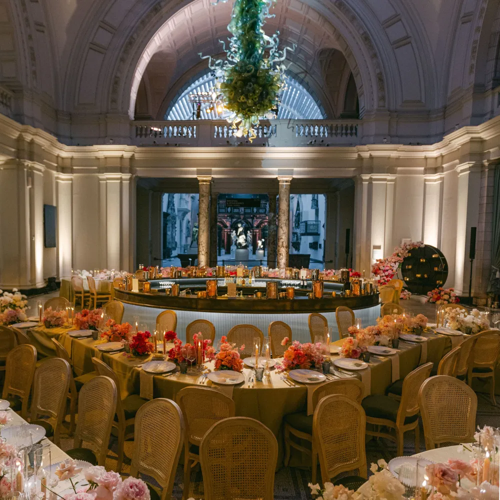 Wedding Reception at the V&A London - Rhubarb Events