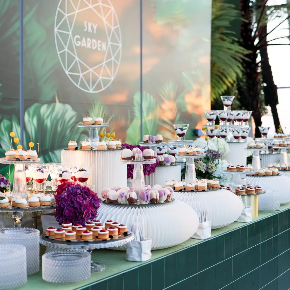 Sky Garden Sweet Dessert Pudding Food Stall Station
