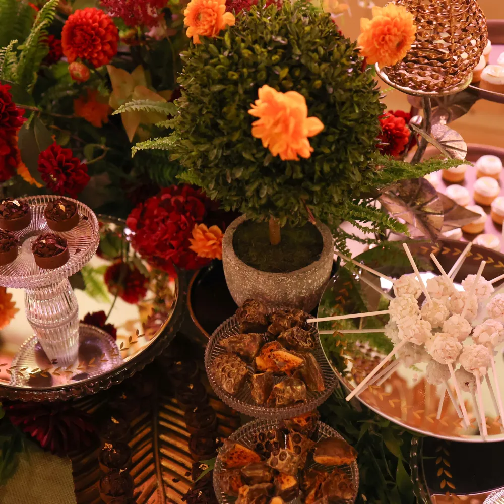 Autumn winter menu rhubarb catering