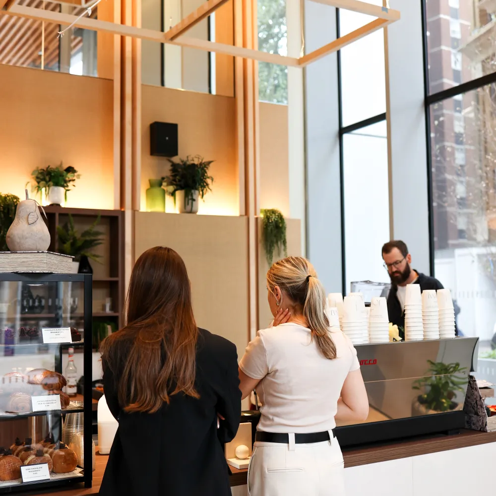 Journal Coffee Co Shop Ordering at Bar