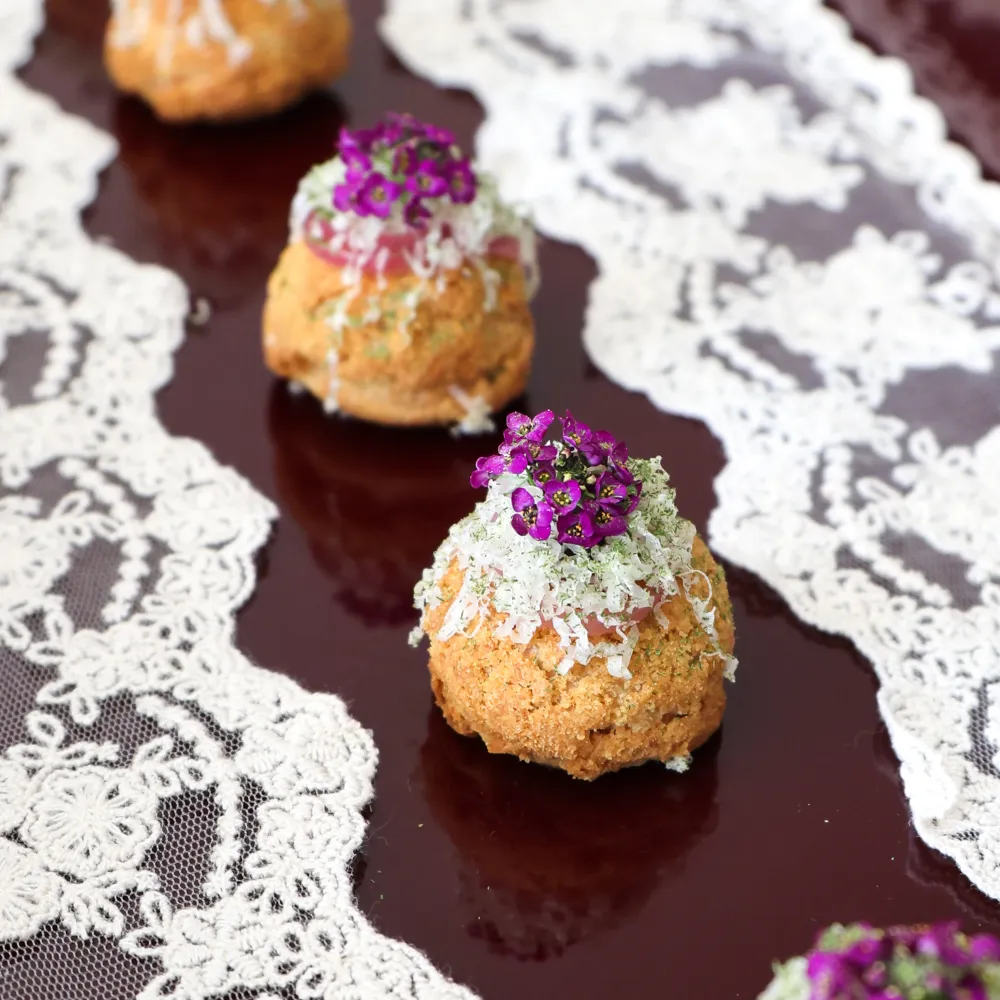 Autumn winter menu rhubarb catering