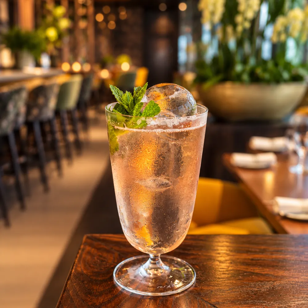 Zero waste week soda at Fenchurch Restaurant