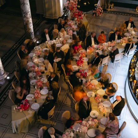 Guests seated at V&A Wedding