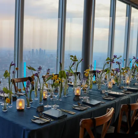 The Lookout co-op live dinner table setting corporate dinner