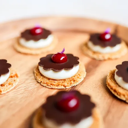 Autumn winter menu rhubarb catering