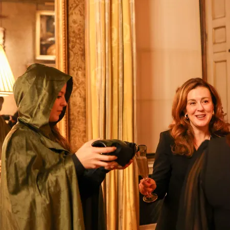 11_Traitors Themed Event Evening Syon Park House Sharkey George Canape Recpetion People Serving
