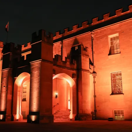 raitors Themed Event Evening Syon Park House Sharkey George Syon House Outside Lights Castle
