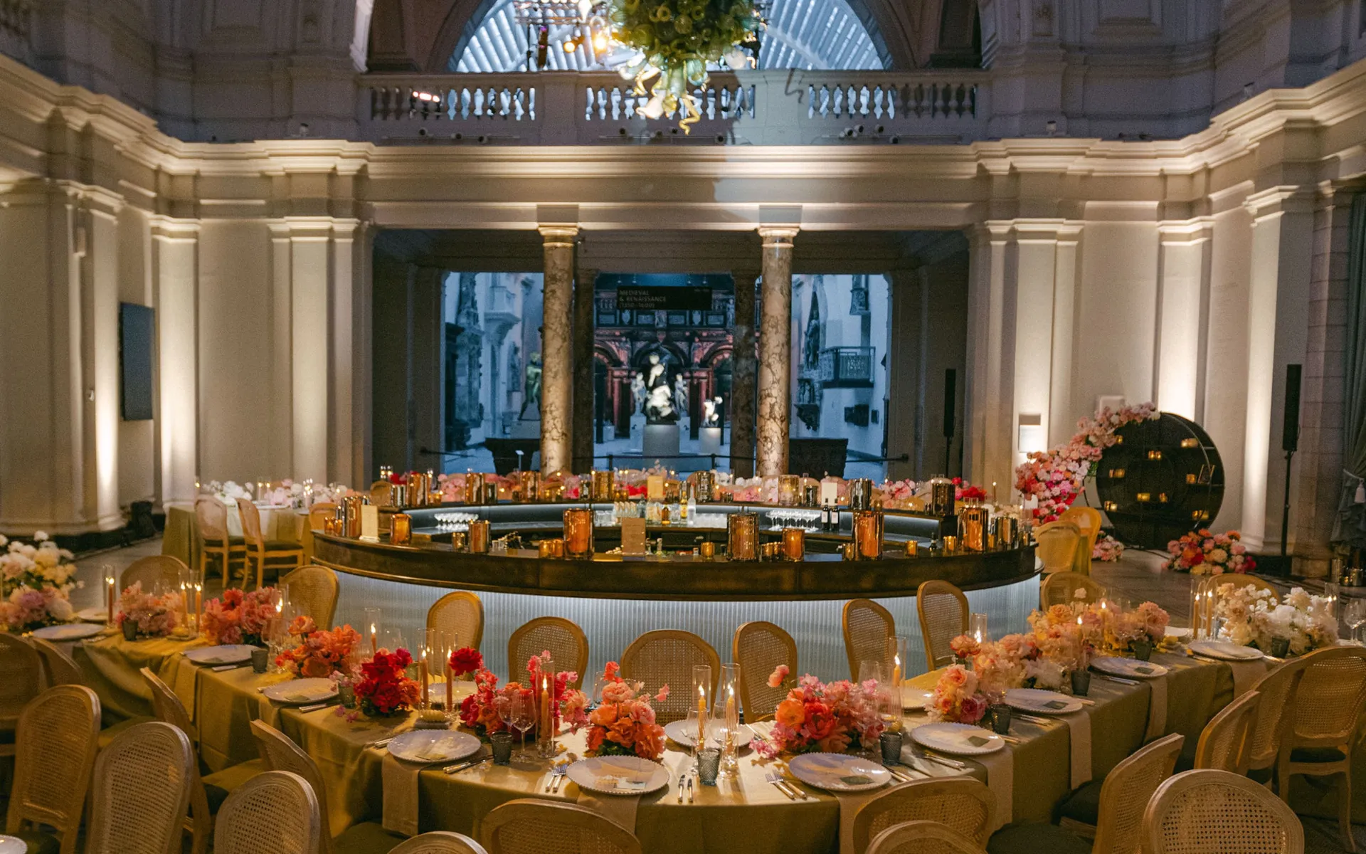 Wedding Reception at the V&A London - Rhubarb Events