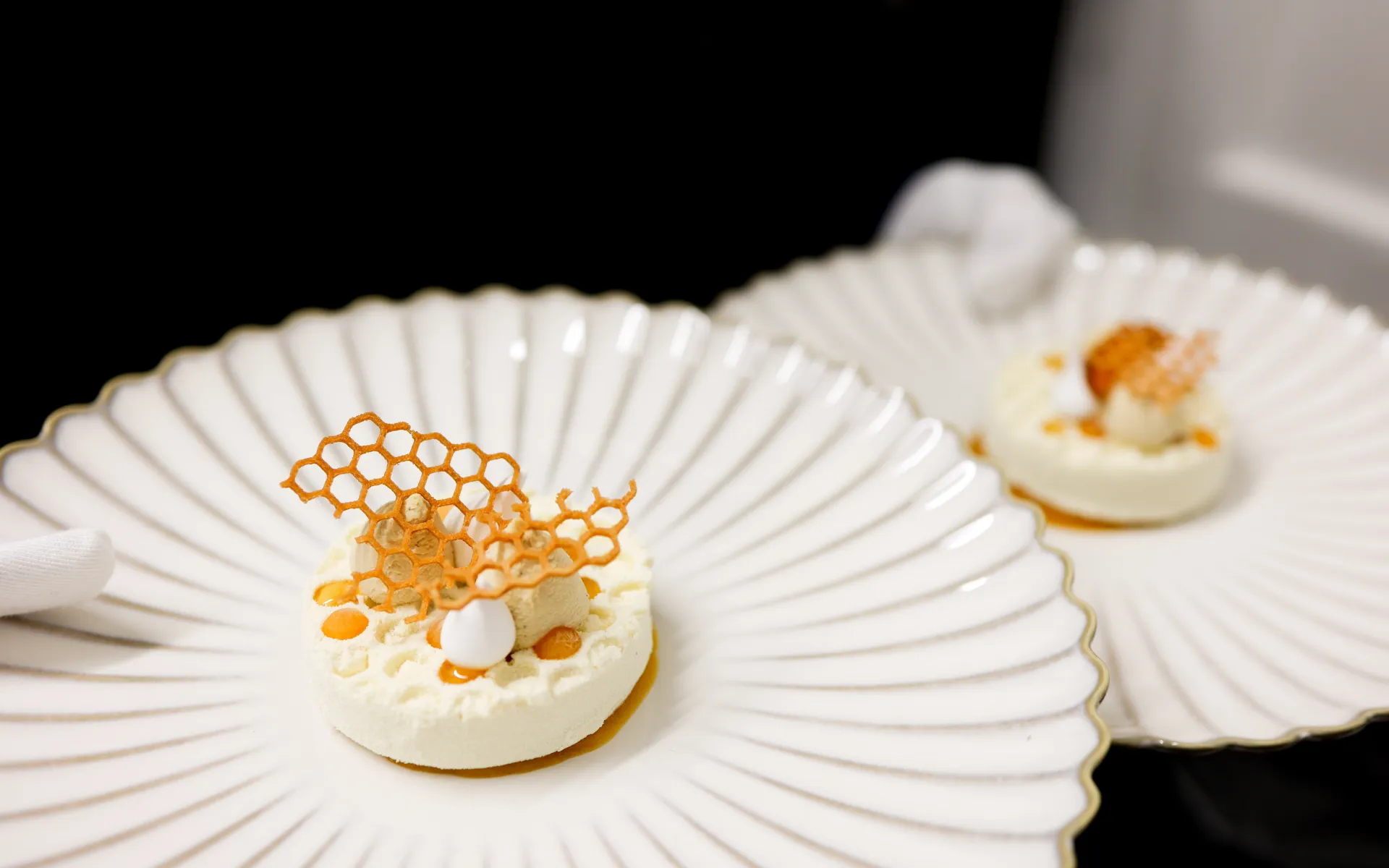 Chelsea Physic Garden dinner dessert plated Corporate Event Company - Rhubarb Events