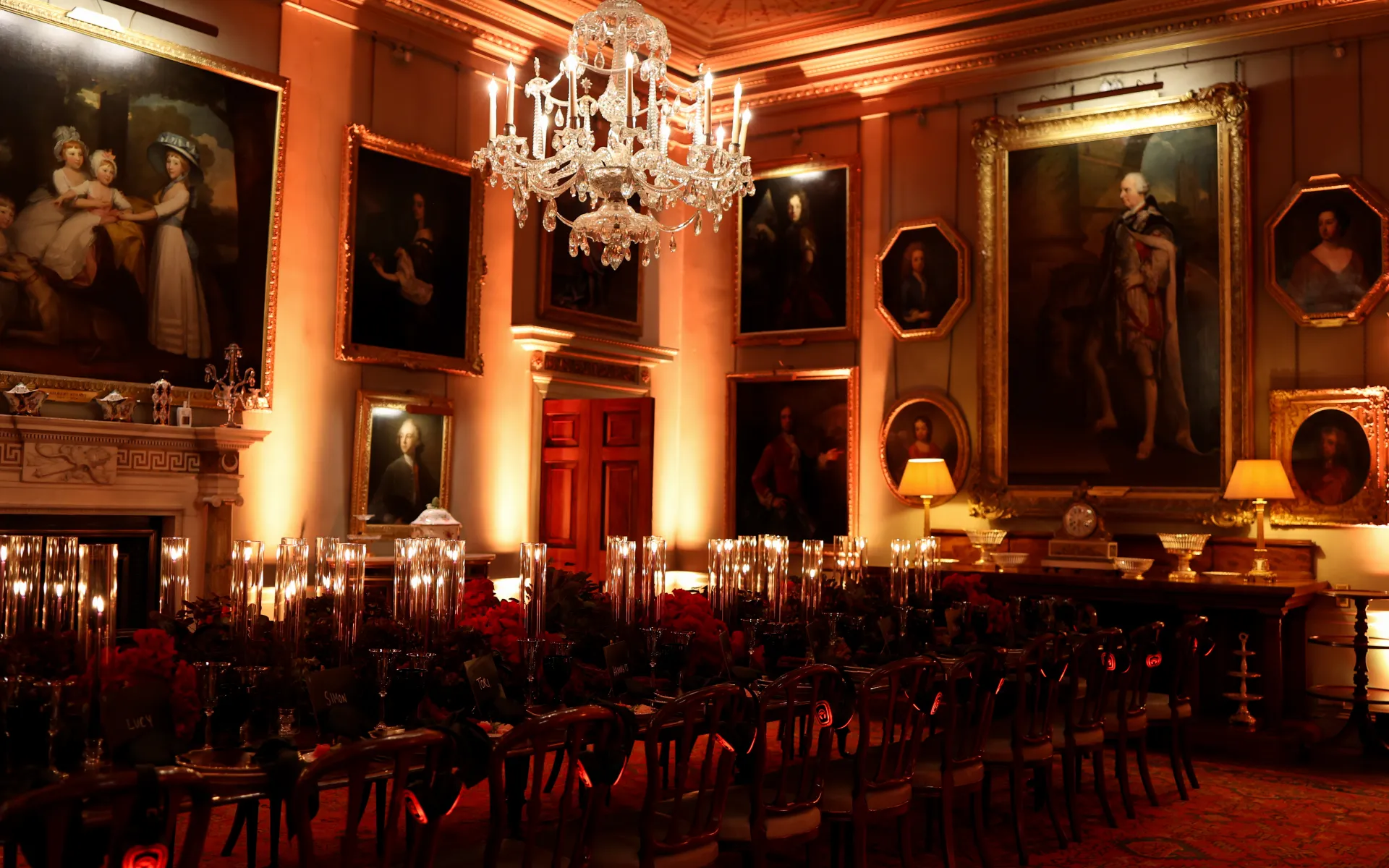 11_Traitors Themed Event Evening Syon Park House Sharkey George Dressed Roses Red Dining Table Dinner044A1704.jpg