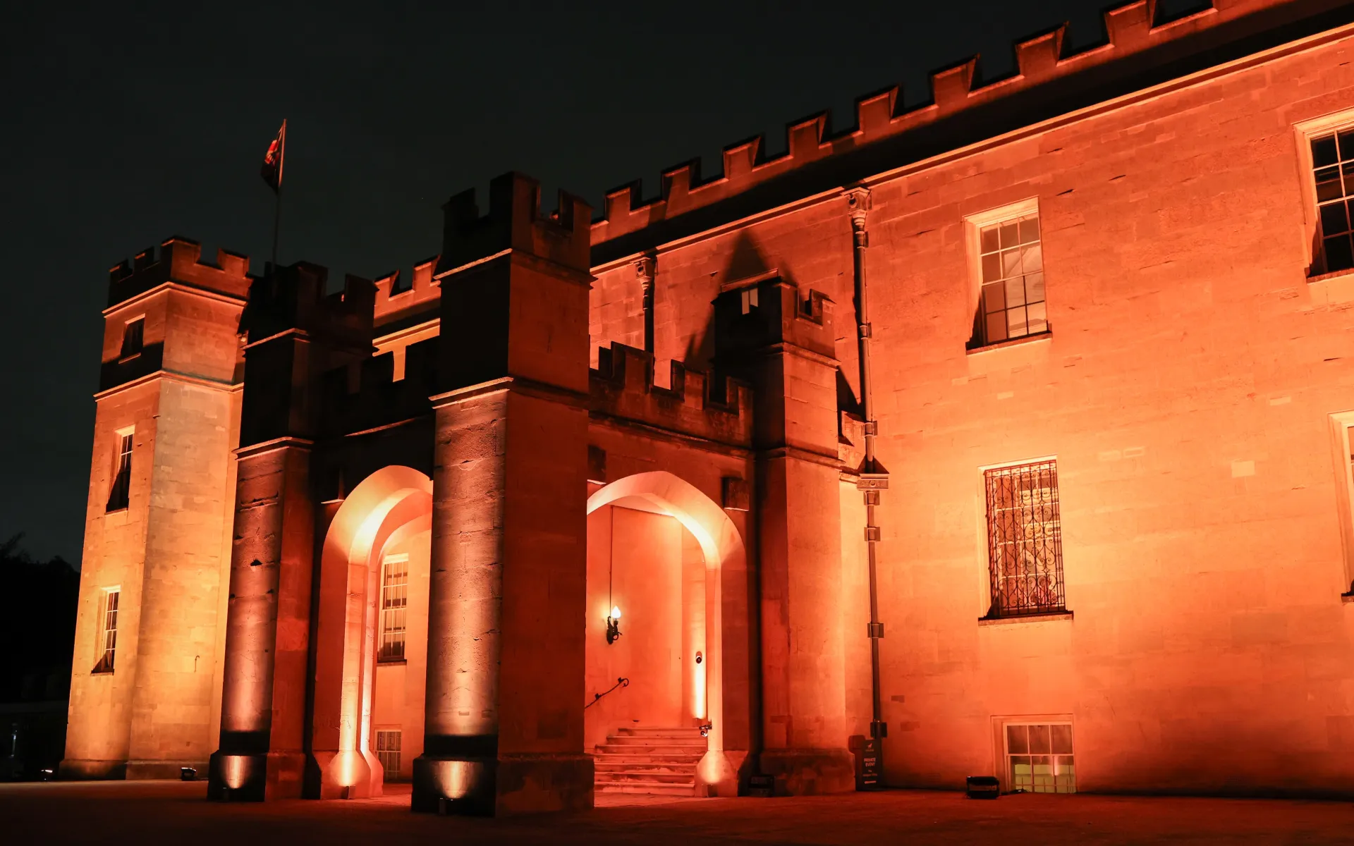 raitors Themed Event Evening Syon Park House Sharkey George Syon House Outside Lights Castle