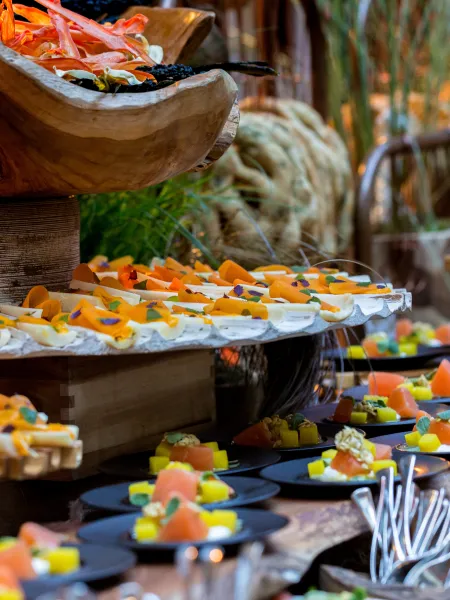 Stall Station NHM Whale Image Office Catering London - Rhubarb Events