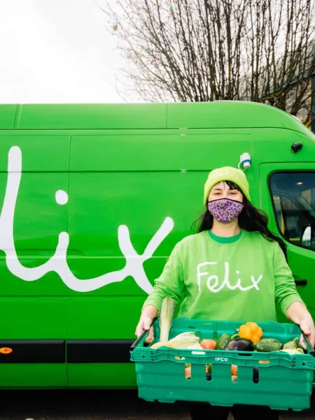 The Felix Project Food Waste Charity Van Loading