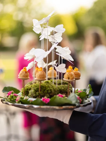 Canapé tray at The Orangery at Kensington Palace 