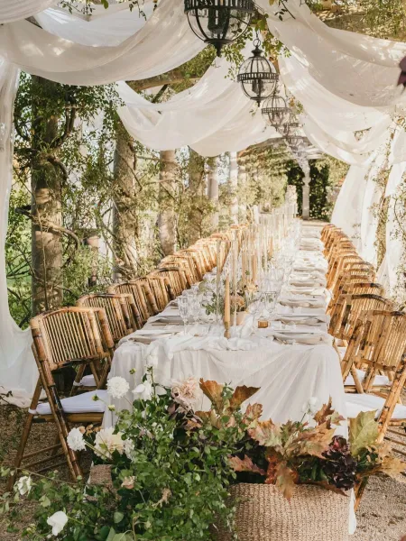 Euridge Manor Cotswolds Wedding Set Up Dinning Table