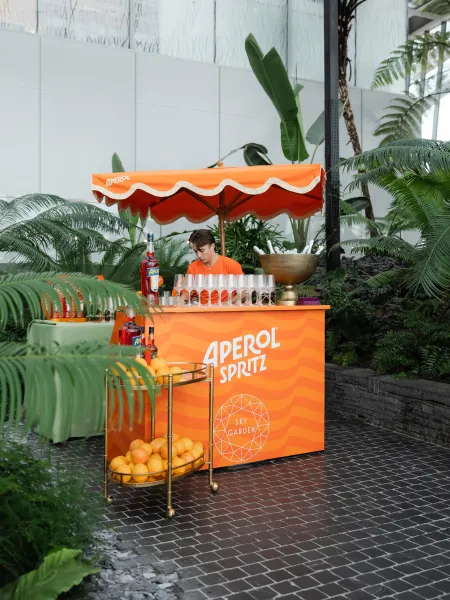 Aperol Bar Drinks Engage25 London Sky Garden Welcome Party