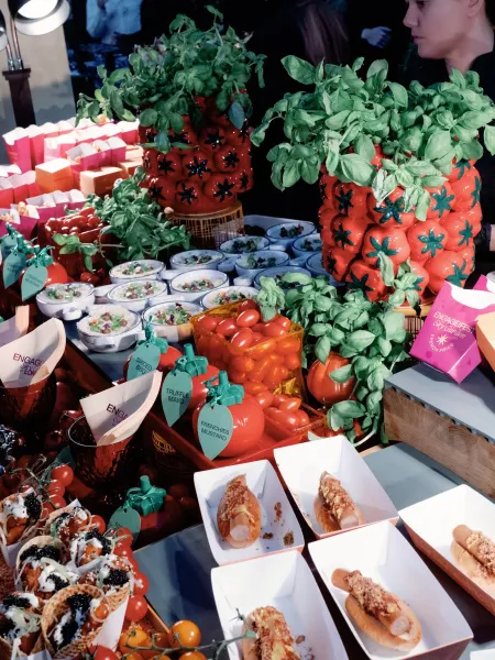 Burgers and Dog Station Food Stall Engage 25 Sky Garden Welcome Party