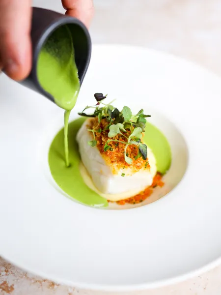 Autumn winter menu rhubarb catering