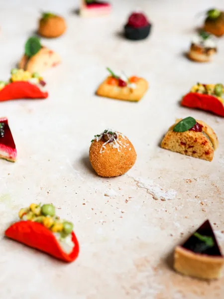 Autumn winter menu rhubarb catering