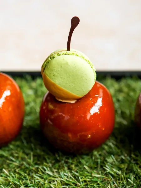 Autumn winter menu rhubarb catering