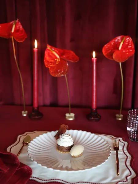 Autumn winter menu rhubarb catering