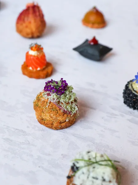 Autumn winter menu rhubarb catering