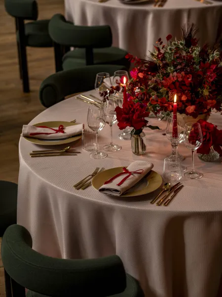 Autumn winter menu rhubarb catering