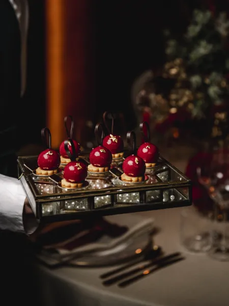 Autumn winter menu rhubarb catering