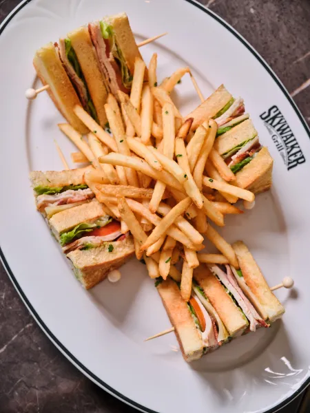 Club sandwich from Skywalker Grill's menu