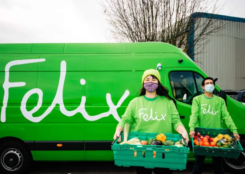 The Felix Project Food Waste Charity Van Loading